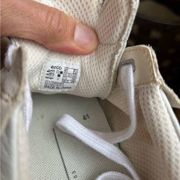 ECCO Retro 70s Comfort Sneaker Limestone Cream Beige Size 41 - Picture 7 of 11